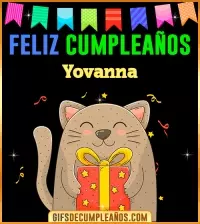 GIF Feliz Cumpleaños Yovanna